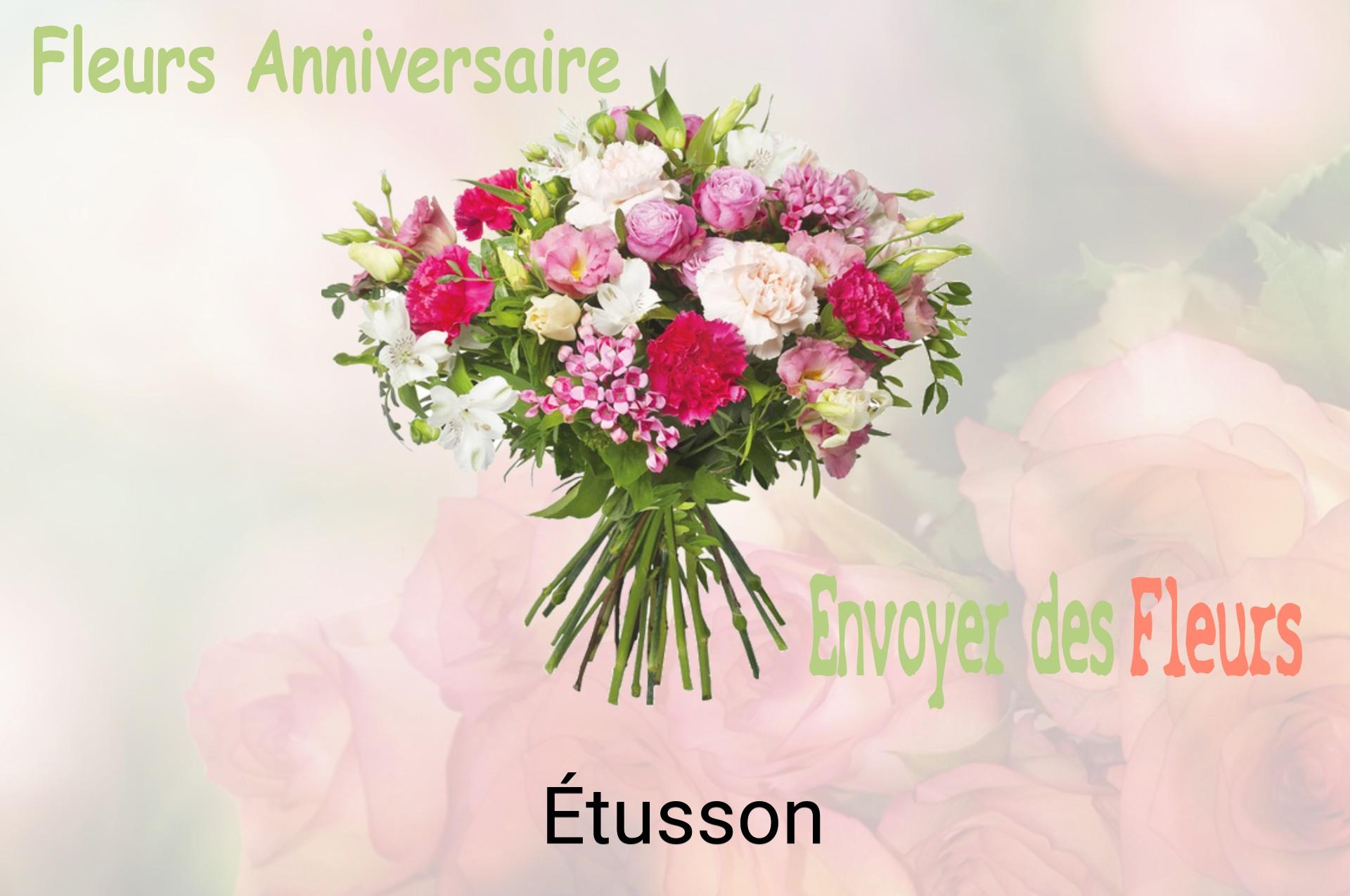 Bouquet de fleurs d’anniversaire livré à Étusson